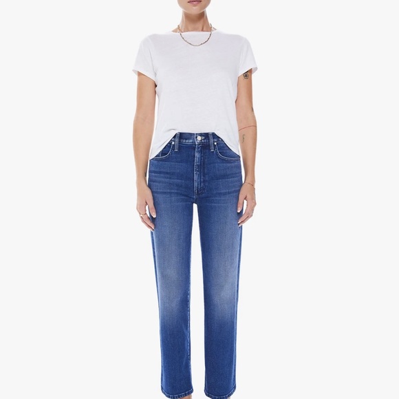 MOTHER Denim - MOTHER The Rambler Zip Ankle High Tide